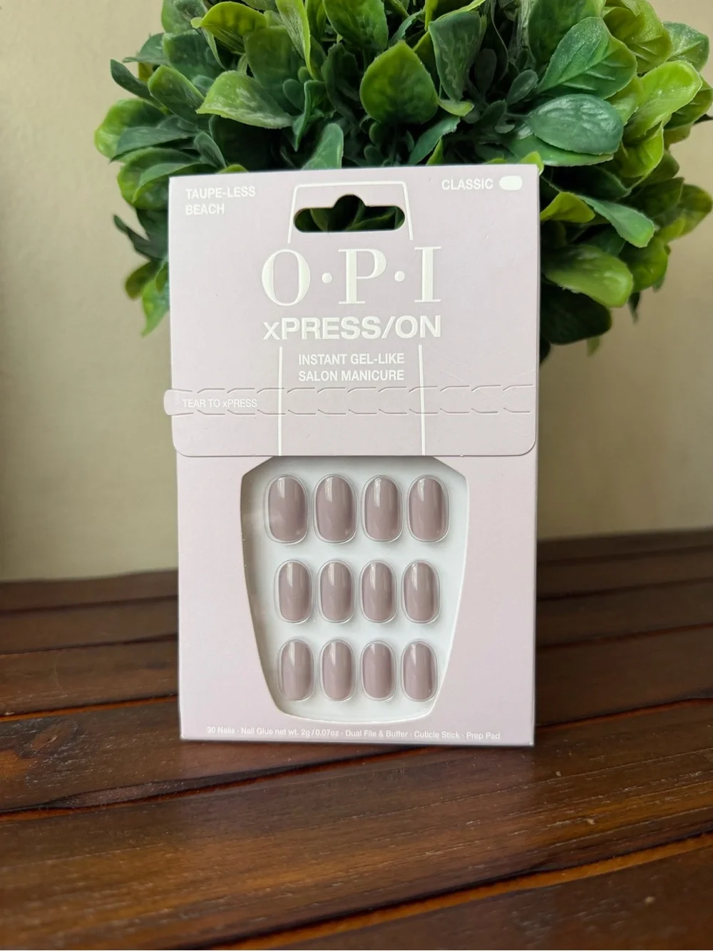 OPI xPRESS/ON Press-On Nails in Taupe-Less Beach